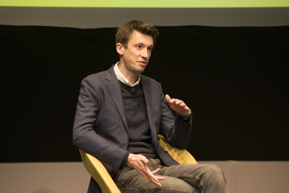 Ben Drew, president of Viator, speaking in January in New York City at Skift's 2024 Megatrends event. Source: Skift.