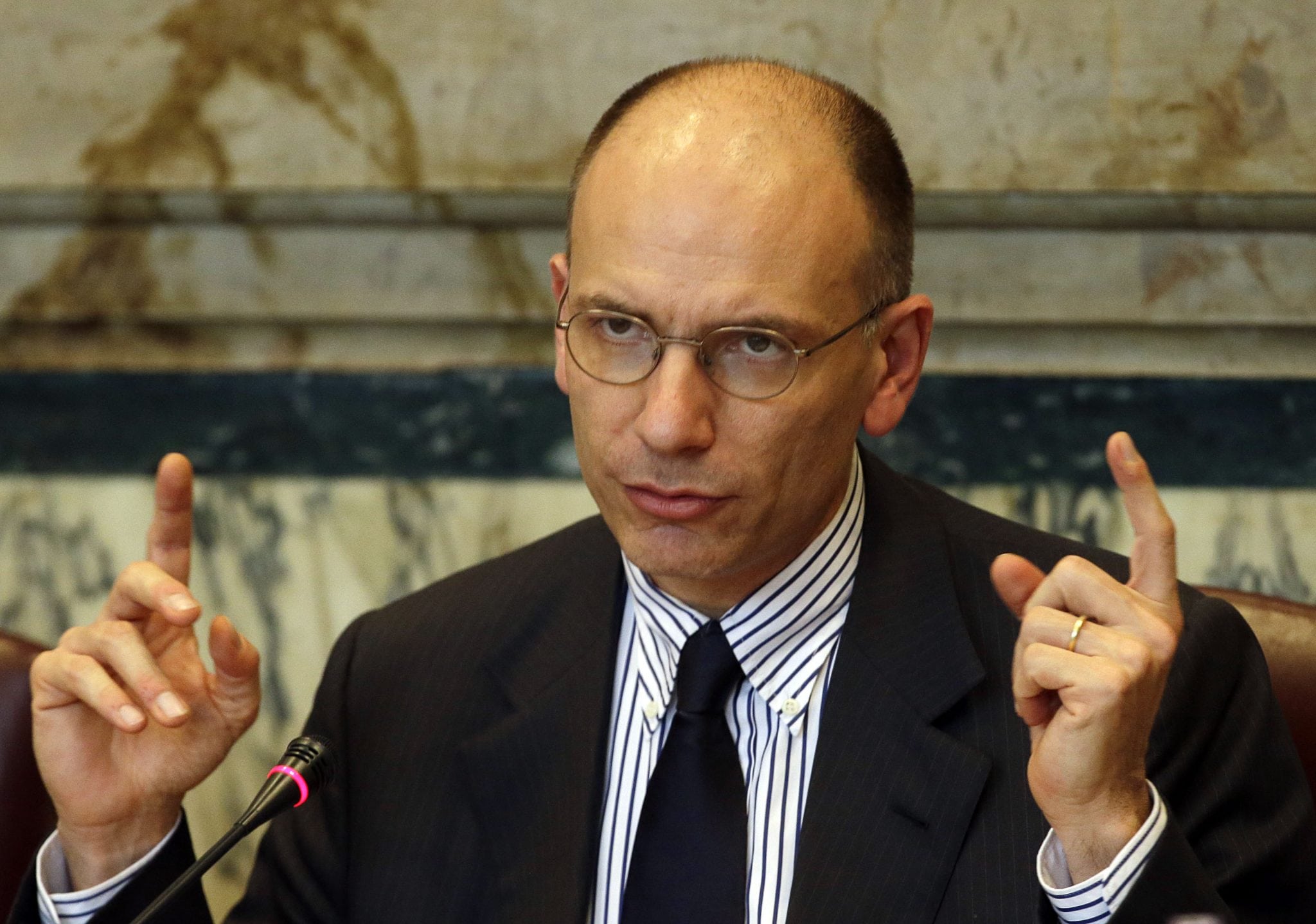 Italian Prime Minister Enrico Letta. 