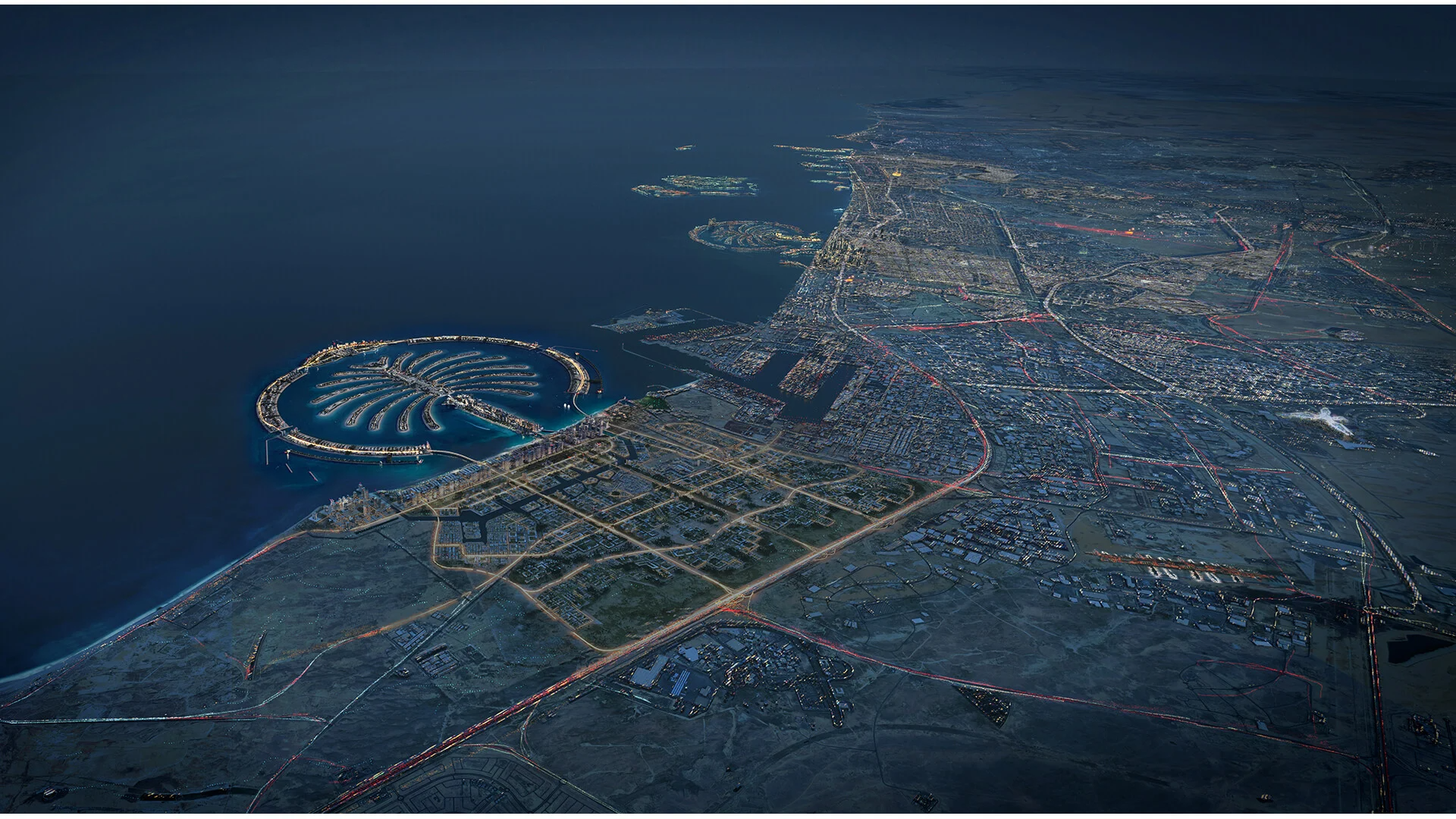 A render of Palm Jebel Ali. Nakheel